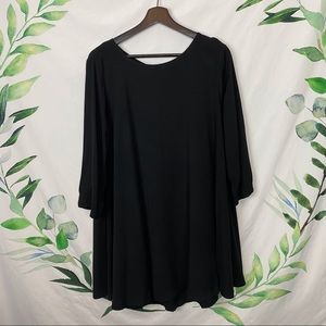 Michael Stars Black Rayon Flowy Top
